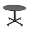 Kobe Round Tables > Breakroom Tables > Kobe Square & Round Tables, Wood, Metal Top, Grey TKB48RNDGY - alternate 1